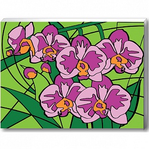 Роспись по номерам «Орхидеи» 30 х 40 см. (Росмэн, 30177ros)